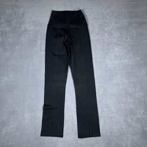 OFFLINE by‎ Aerie The Hugger Leggings XS Black Hi-Rise Split Hem Soft Stretch